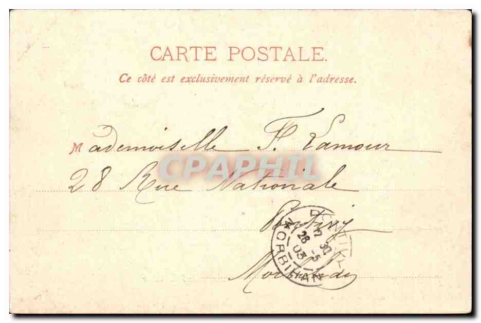 Bordeaux CPA Le grand theatre — Verso