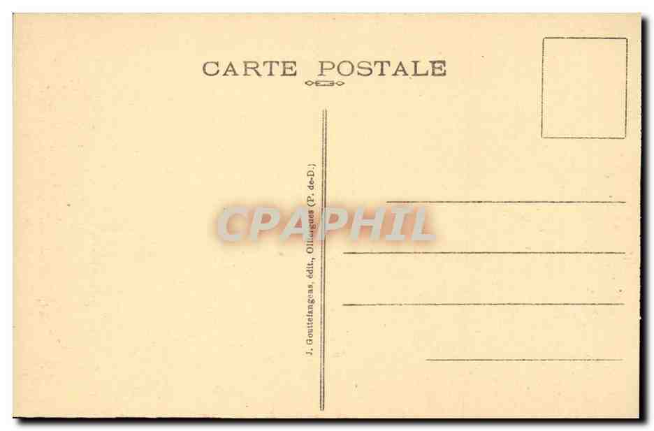 Auvergne CPA G D'O Le mont dore La grande cascade — Verso