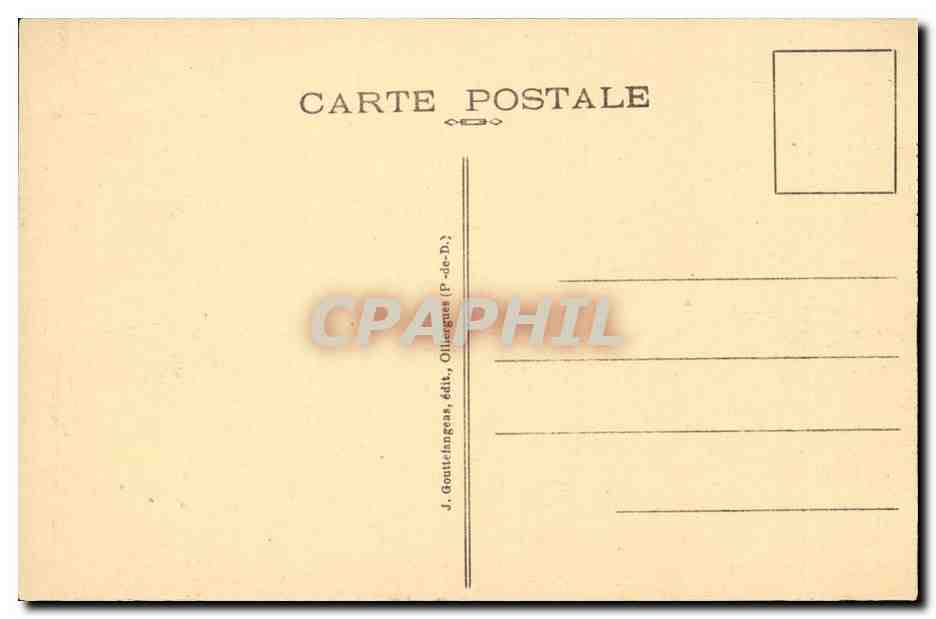 Auvergne CPA G D'O Le mont dore Vue generale — Verso