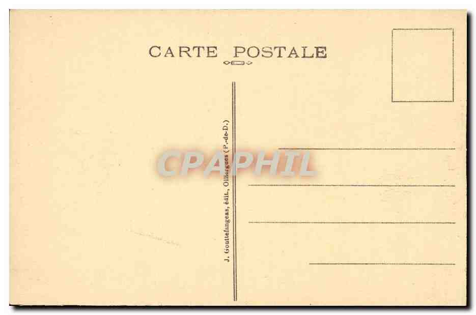 Auvergne CPA G D'O Le mont dore Vue generale Le capucin et le funiculaire — Verso