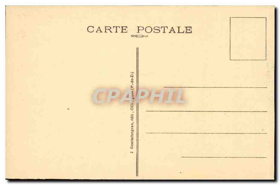 Auvergne CPA G D'O Le Mont Dore Les grands hotels et l'avenue de Clermont — Verso