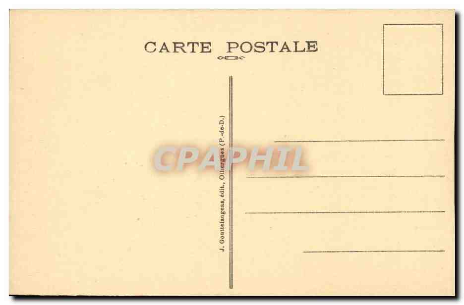Auvergne CPA G D'O Le Mont Dore pte du capucin — Verso
