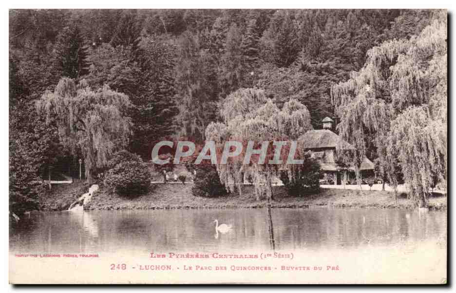 Luchon CPA Le parc des Quinconces Buvette du pre