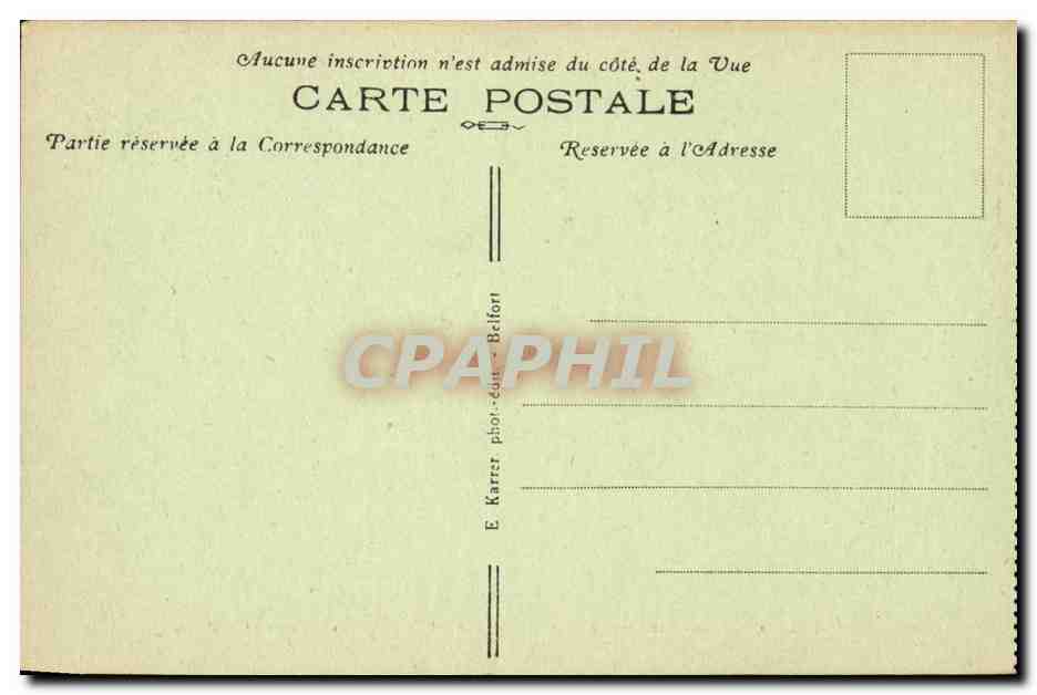 Belfort CPA Le lion Bartholdi — Verso