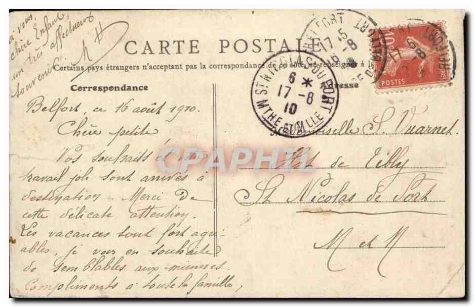 Belfort CPA Statue Quand meme — Verso