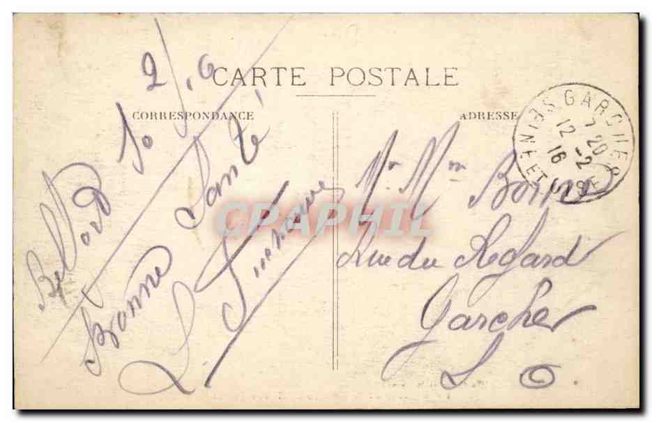 Belfort CPA Le lion (Bartholdi) — Verso