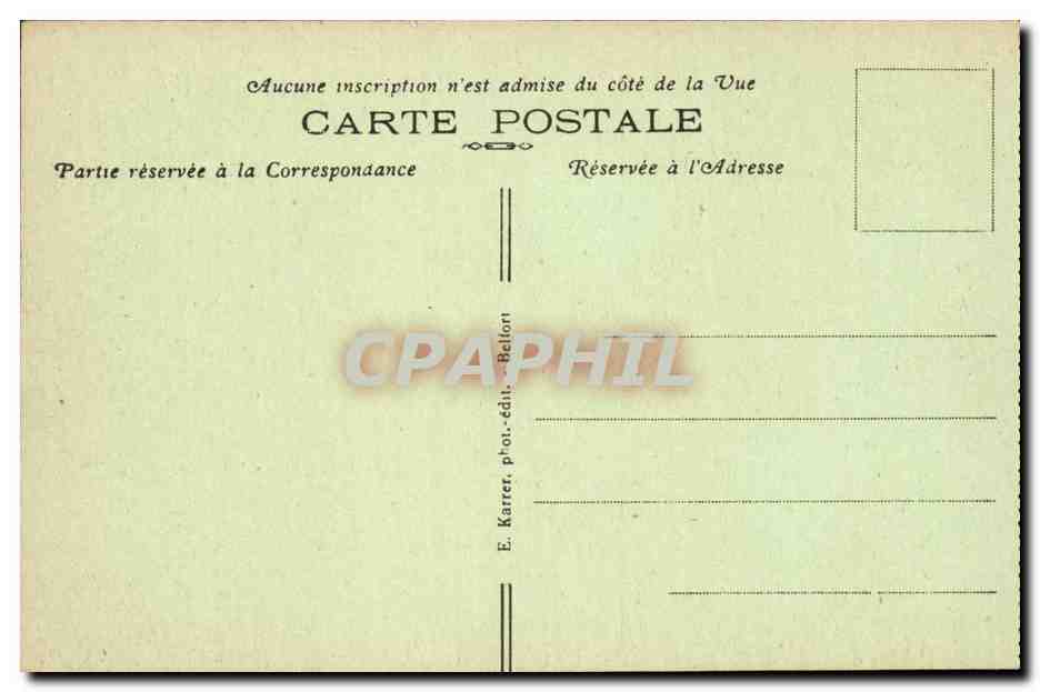 Belfort CPA monument Quand meme — Verso