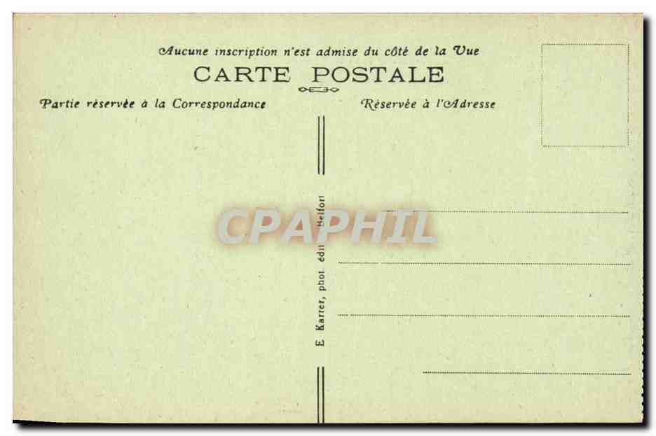 Belfort CPA Le chateau et le lion — Verso