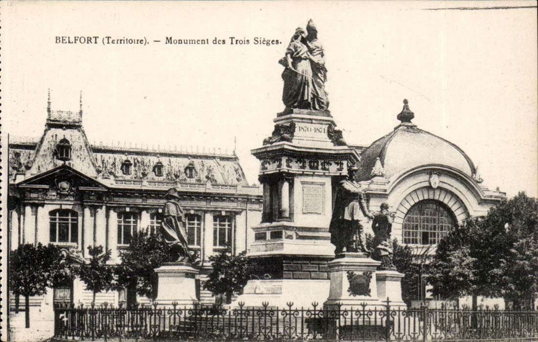 Belfort CPA Monument des TRois Sieges
