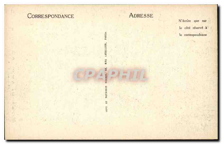 Belfort CPA Le lion Bartholdi Le chateau — Verso