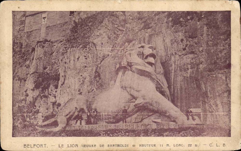 Belfort — Der Löwe (Werk von Bartholdi) — C. L. B.