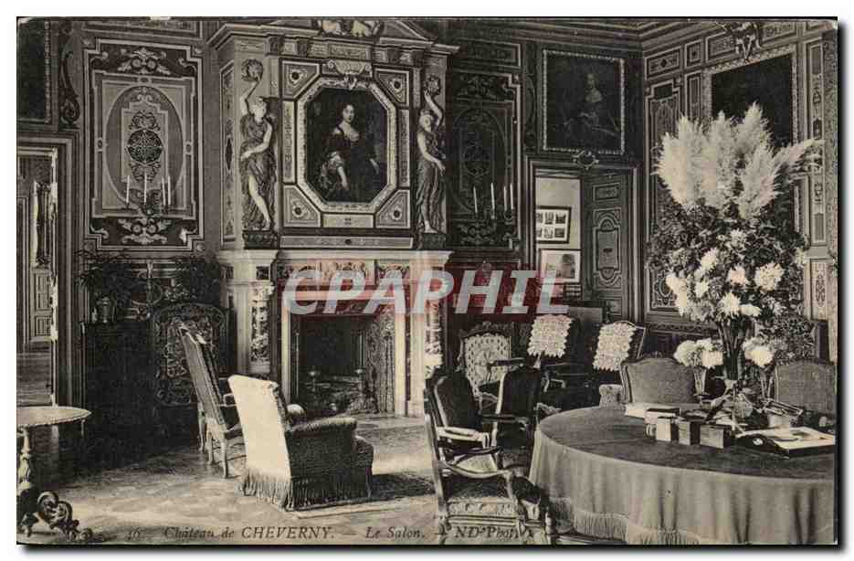 CPA Chateau de Cheverny Le salon
