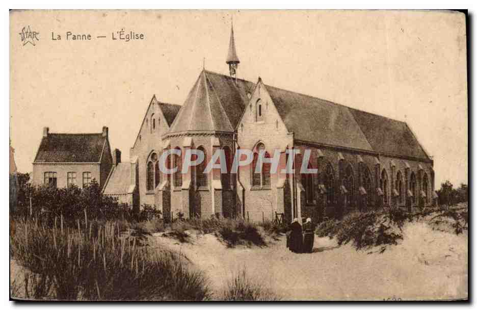Belgique La Panne CPA L'eglise