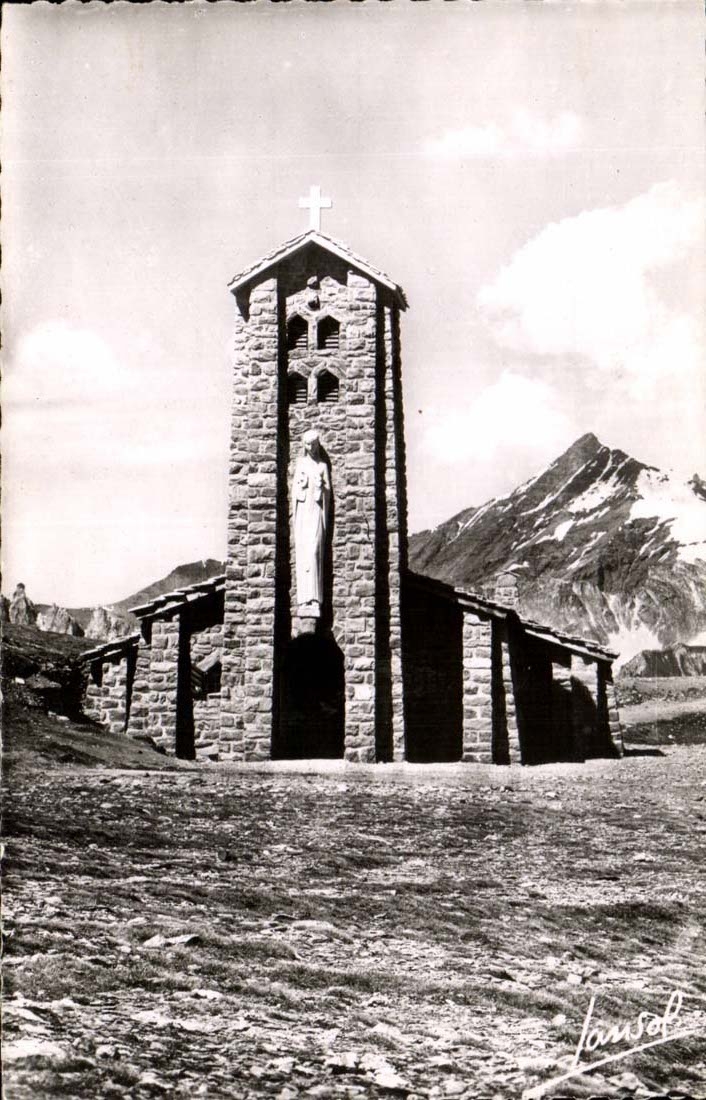 Chapelle de la Grande Sassière — Route du Col de l’Iseran (2770 m) — Collection Pierre Rond