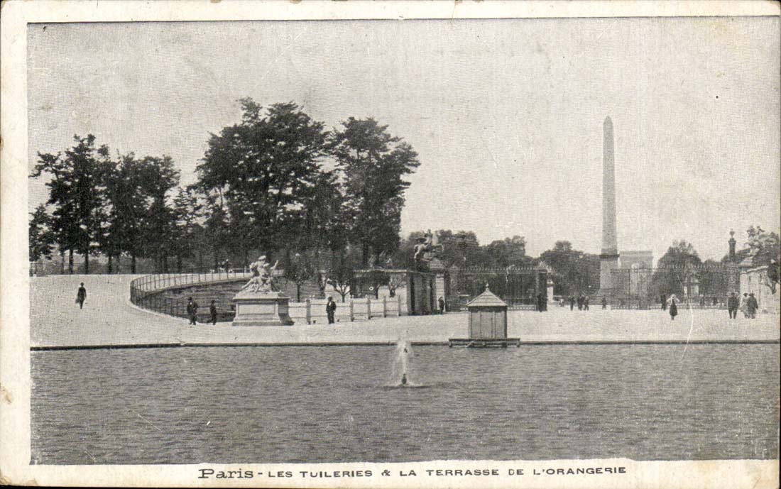 Paris CPA Les Tuileries et la terrasse de l'orangerie