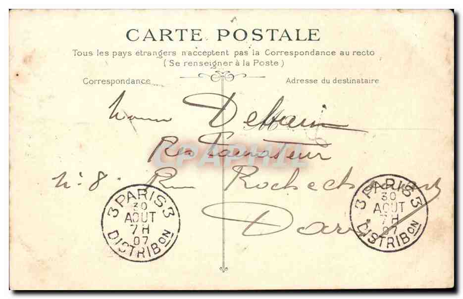 Dieppe CPA Vue generale — Rückseite