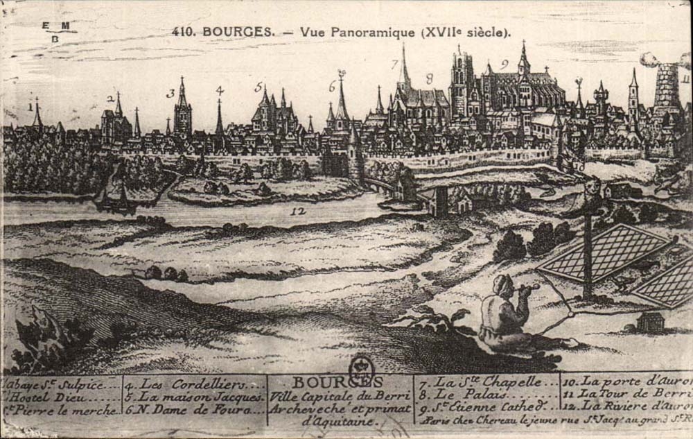 Bourges CPA Vue panoramique (18eme)