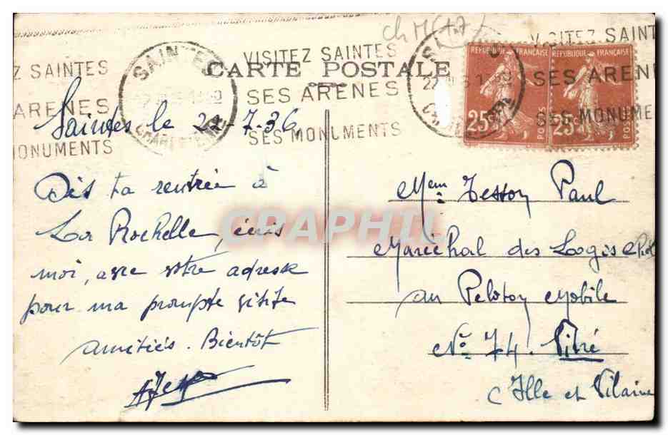 Saintes CPA Tombeau de Saint Eutrope retrouve en 1843 — Back