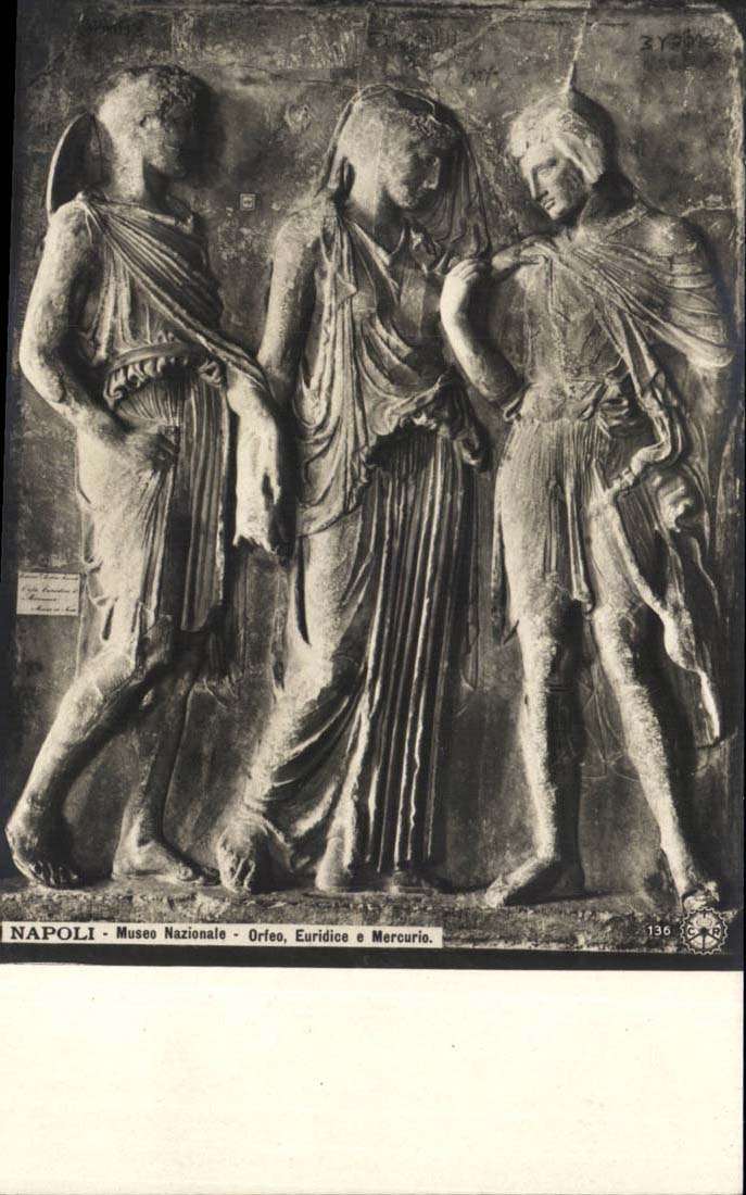 Italie Italia Napoli CPA Museo Nazionale Orfeo Euridice e Mercurie