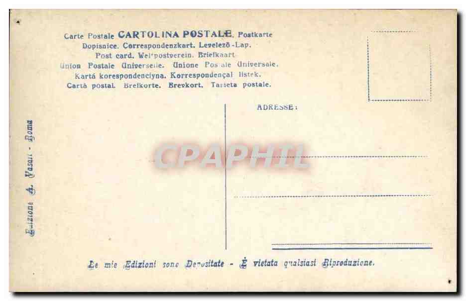 Italie Italia Roma CPA Museo Venere (femme nue) — Verso