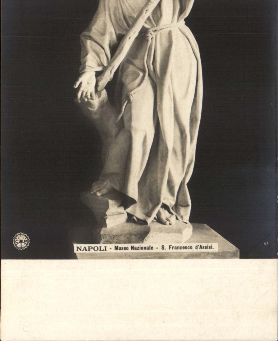 Italie Italia Napoli CPA Museo nazionale S Francesco d'assisi
