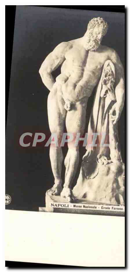 Italie Italia Napoli CPA Museo Nazionale Ercole Farnese