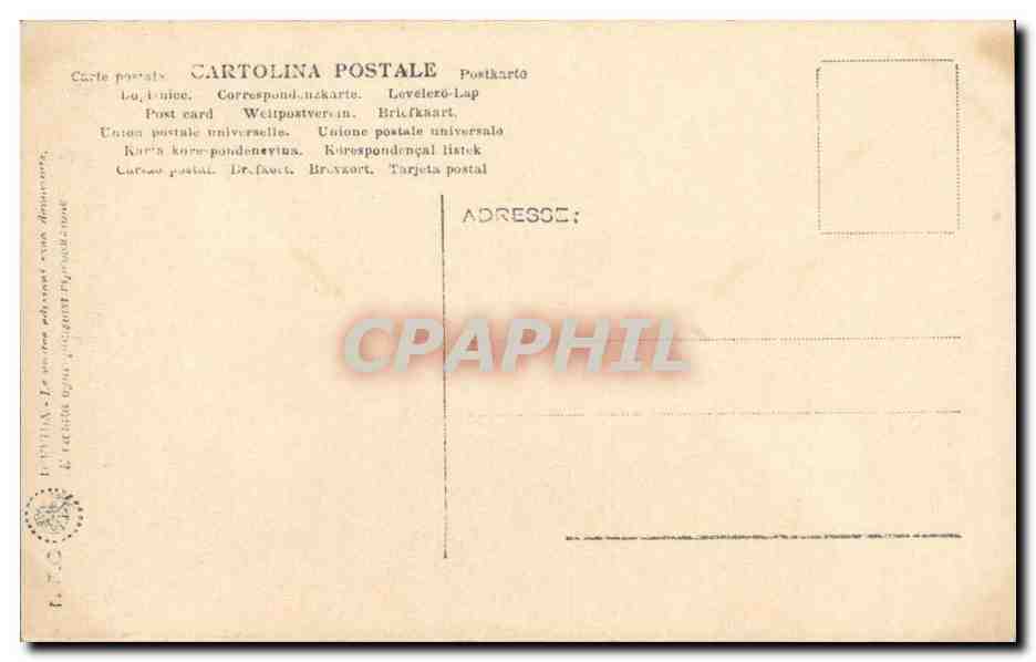 Italie Italia Napoli CPA Museo Nazionale Ercole Farnese — Verso