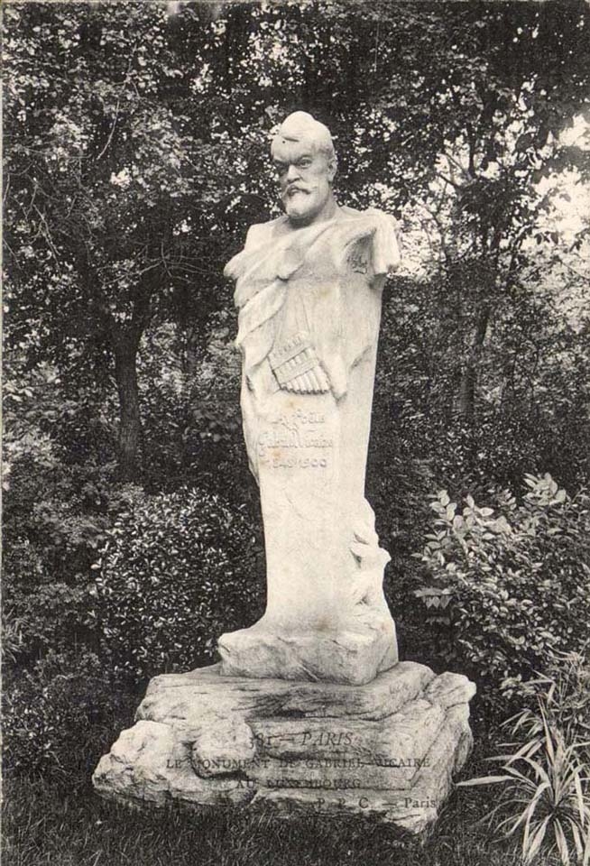 Paris CPA Le monument de Gabriel Vicaire au Luxembourg