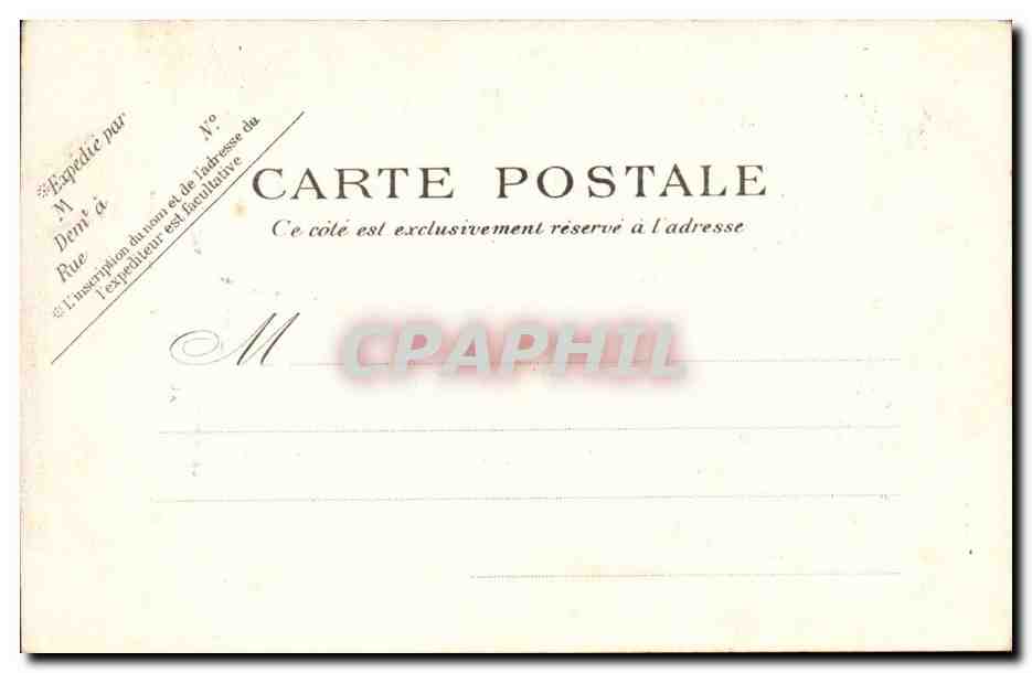 Paris CPA Le monument de Gabriel Vicaire au Luxembourg — Rückseite