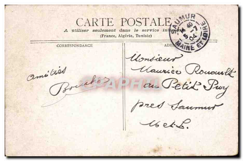 Paris CPA Fontaine cArpeaux dans le parc du Luxembourg — Rückseite