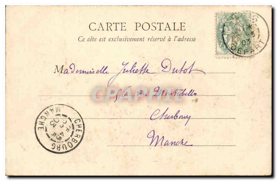 Paris CPA Place de la Concorde  — Verso