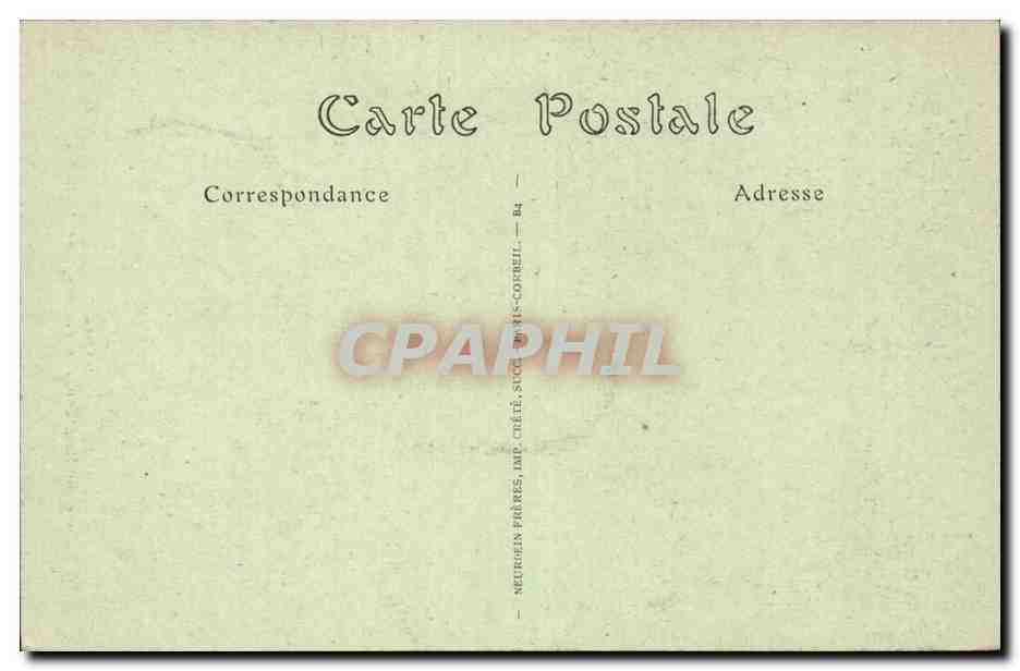 Paris CPA place du Pantheon Le penseur Par A Rodin — Rückseite