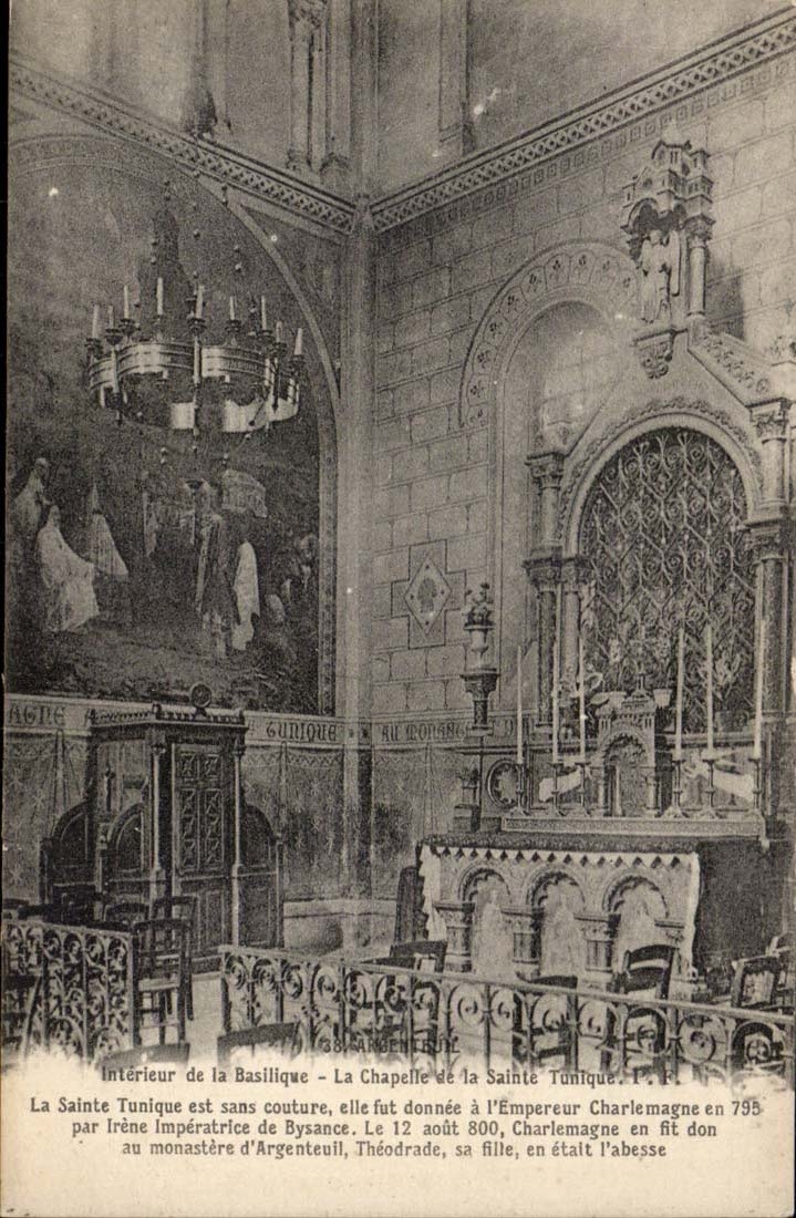 Argenteuil CPA Interieur de la basilique Chapelle de la sainte tunique