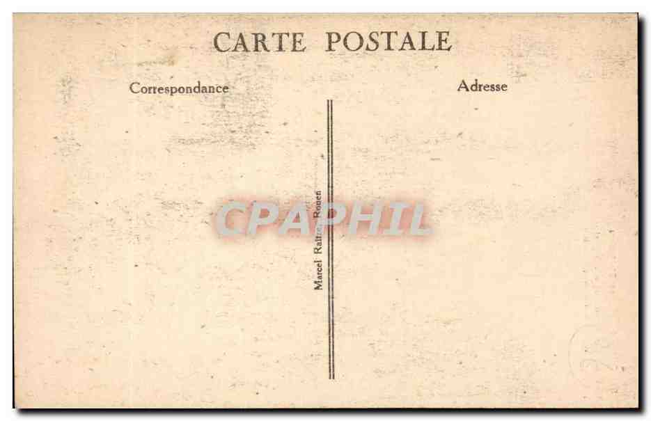 Rouen CPA Eglise St maclou Style gothique par Pierre Robin maitre macon du roi — Verso