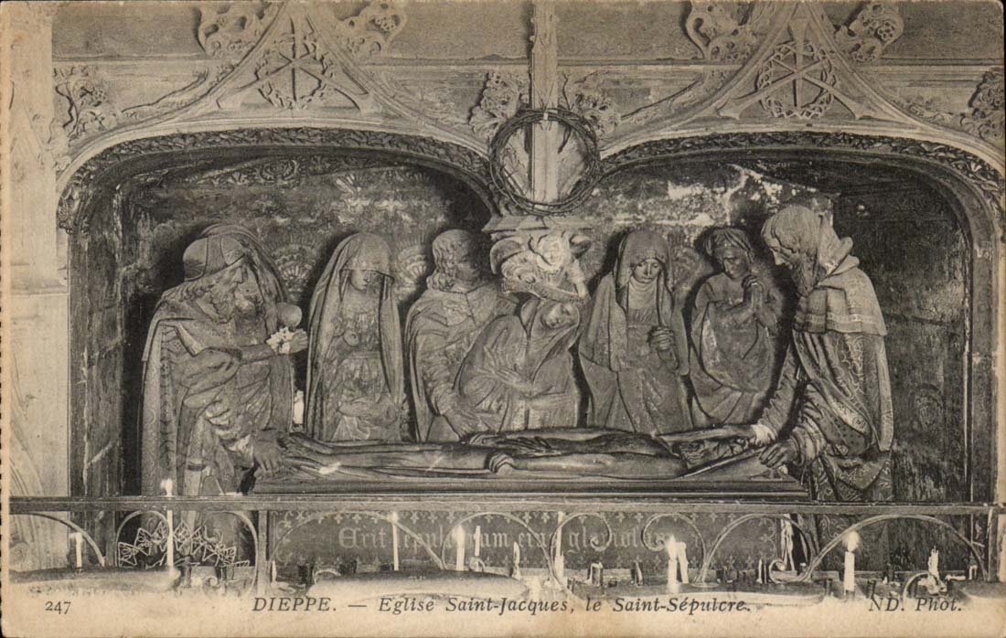 Dieppe CPA Eglise Saint Jacques le saint SEpulcre