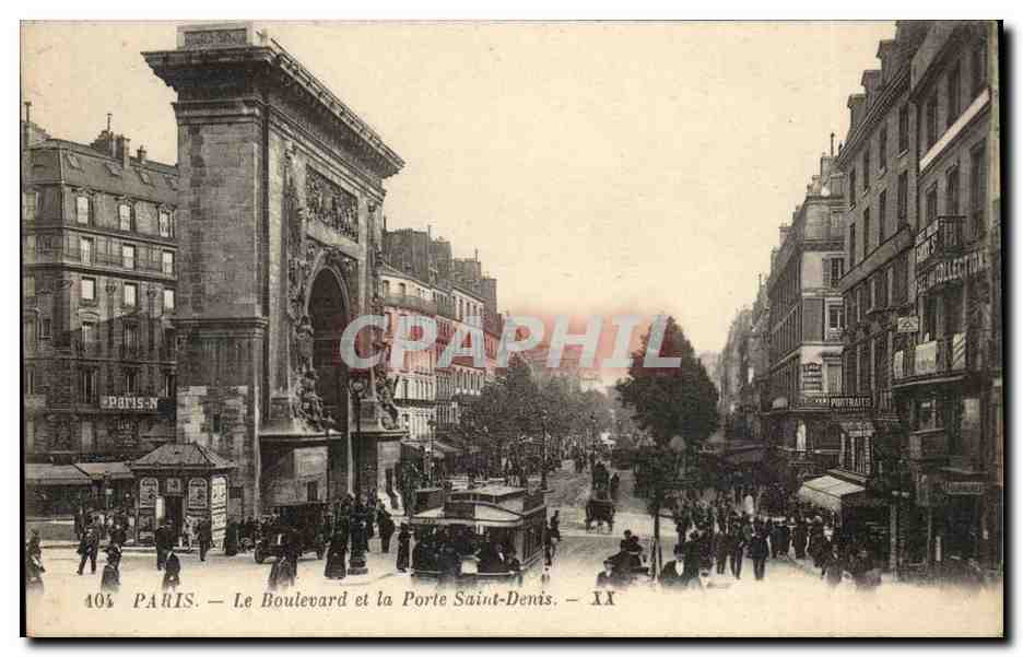 Paris CPA Le boulevard de la Porte Saint Denis