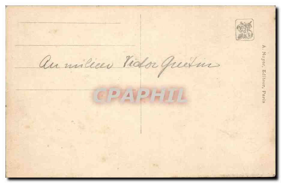 Salon 1913 A Dechenaud DAns l'atelier CPA — Verso