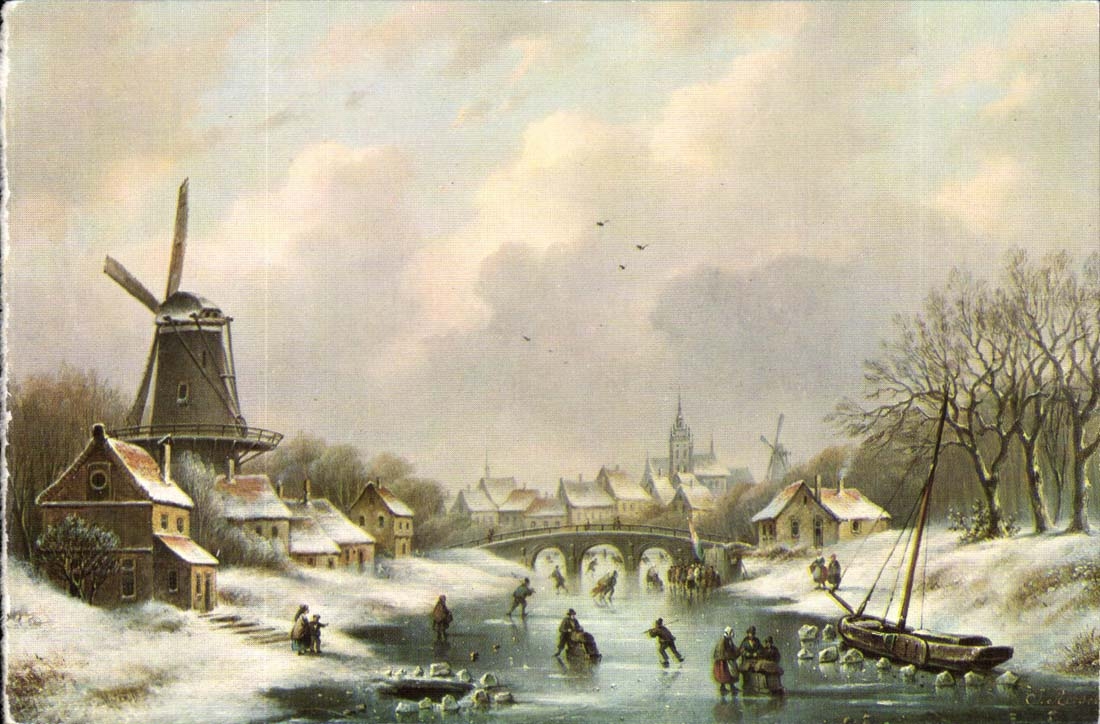 CPM peinture maitre hollandais (moulin mill)
