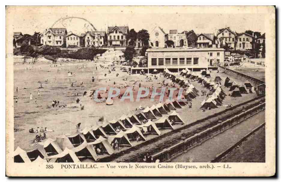 PONTAILLAC — Vue vers le Nouveau Casino (Bluysen, arch.) — L.I.