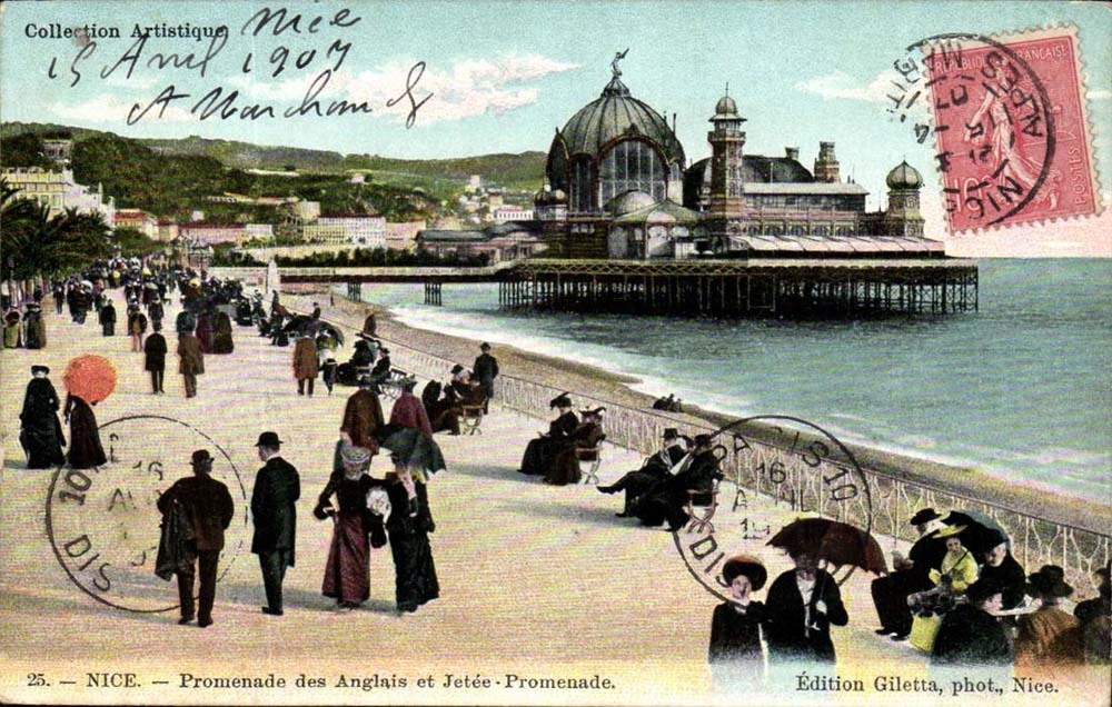 NICE — Promenade des Anglais et Jetée — Édition Giletta, phot., Nice.