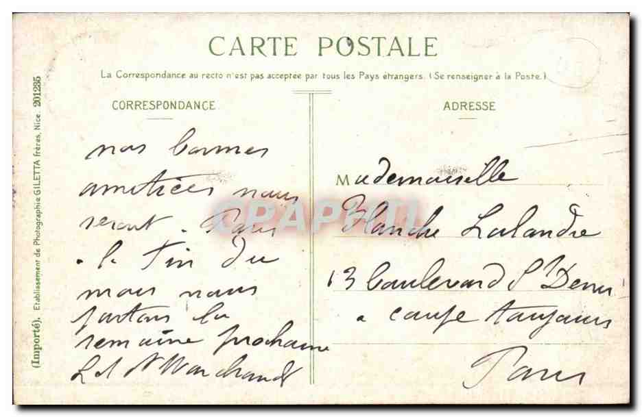 NICE — Promenade des Anglais et Jetée — Édition Giletta, phot., Nice. — Reverso