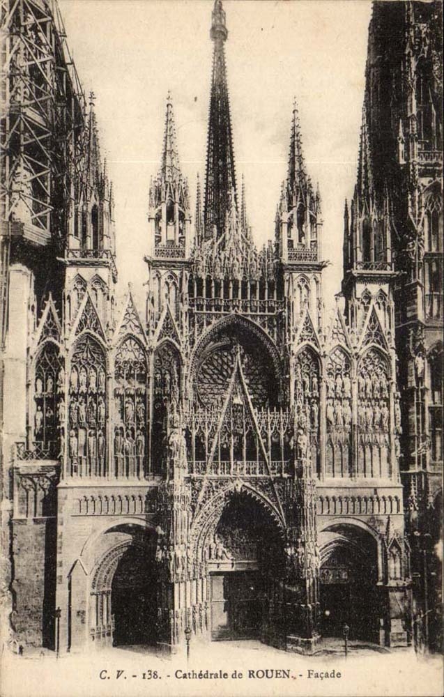 Rouen CPA CAthedrale Facade
