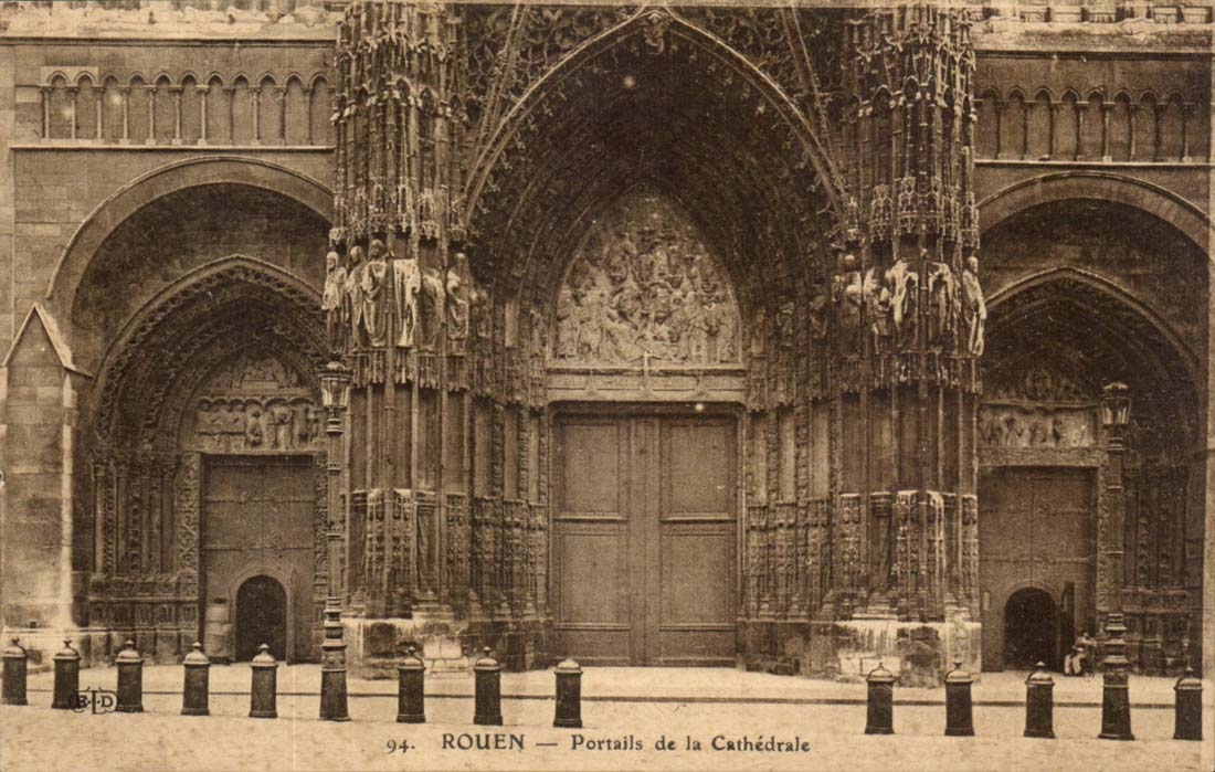 Rouen CPA Portails de la Cathedrale