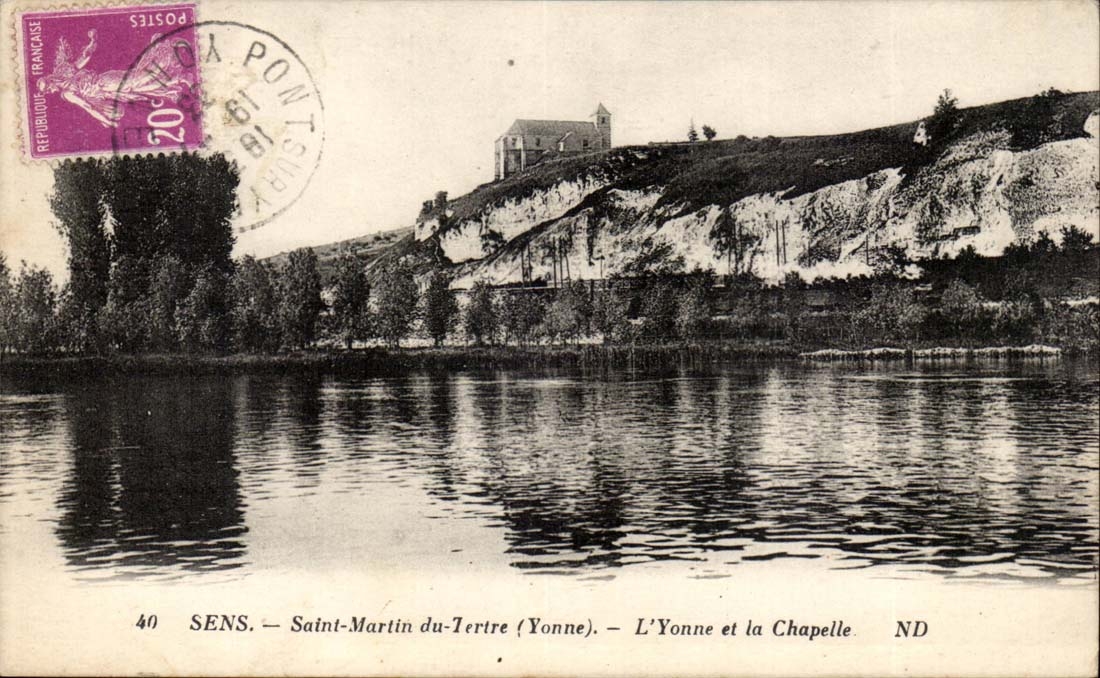Sens CPA Saint Martin du Tertre L'Yonne et la chapelle
