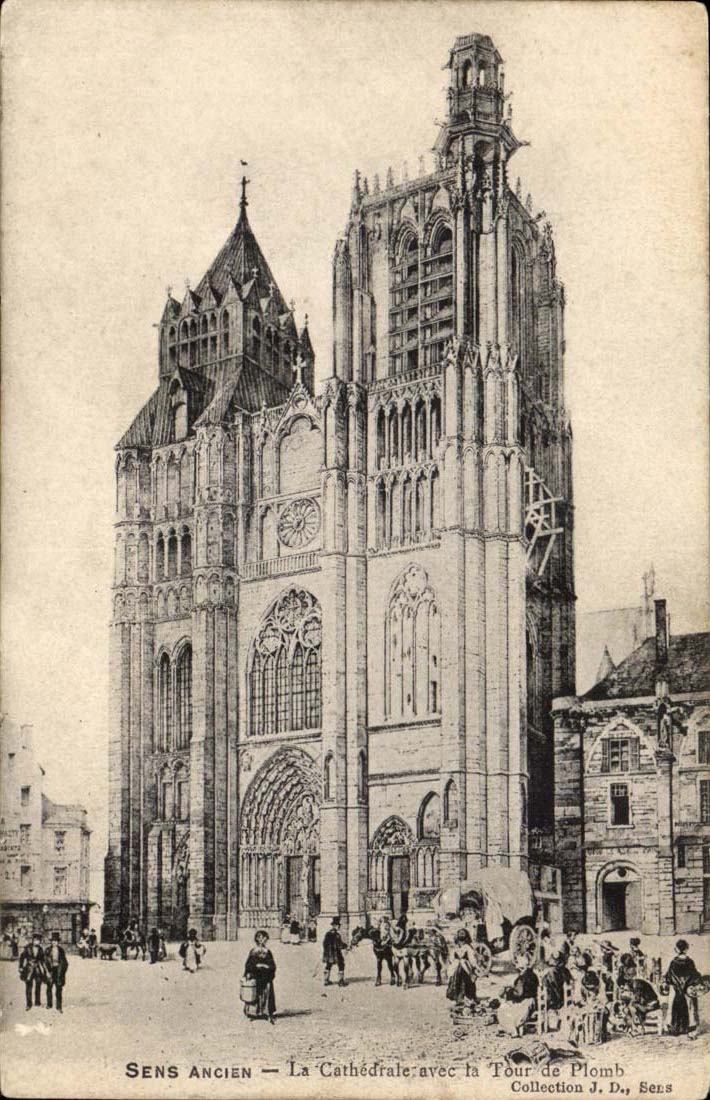 SENS ANCIEN — La Cathédrale avec la Tour de Plomb — Collection J. D., Sens