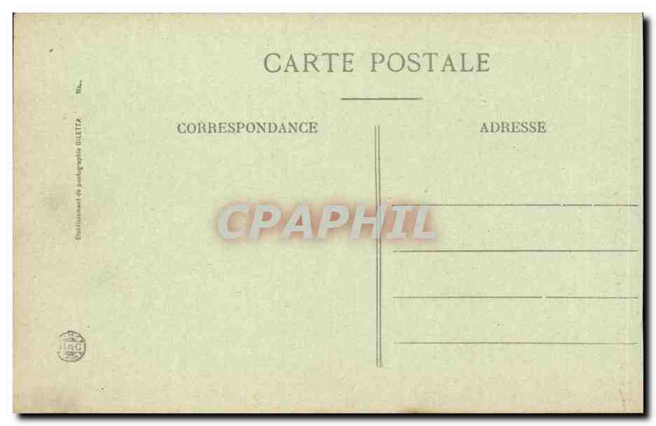 Nice CPA Jardins Albert 1er et le casino — Rückseite
