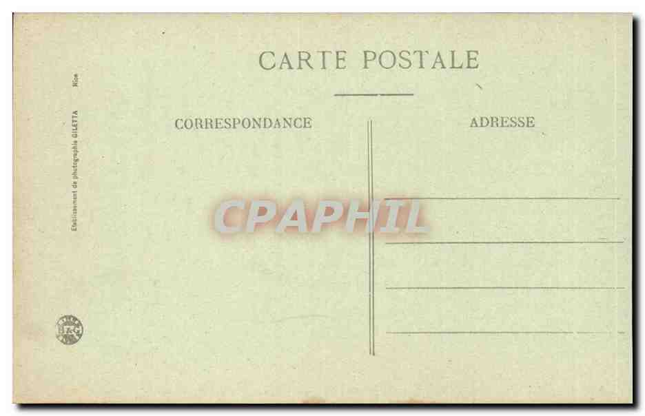 Nice CPA Jardins Albert 1er et palais de la jetee Promenade des Anglais — Rückseite