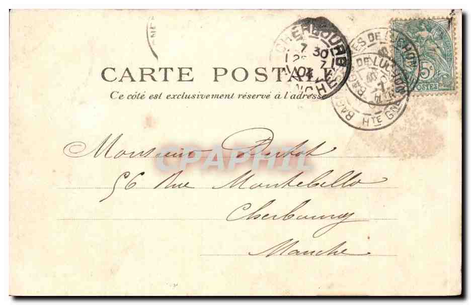 Luchon CPA ETablissement thermal — Rückseite