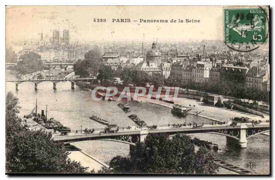 Paris CPA Panorama de la Seine