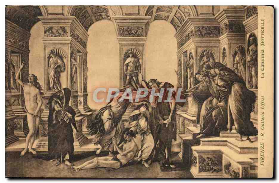 Italie Italia Firenze CPA Galleria Uffizi La CAtunnia